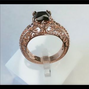 Black sapphire ring 6